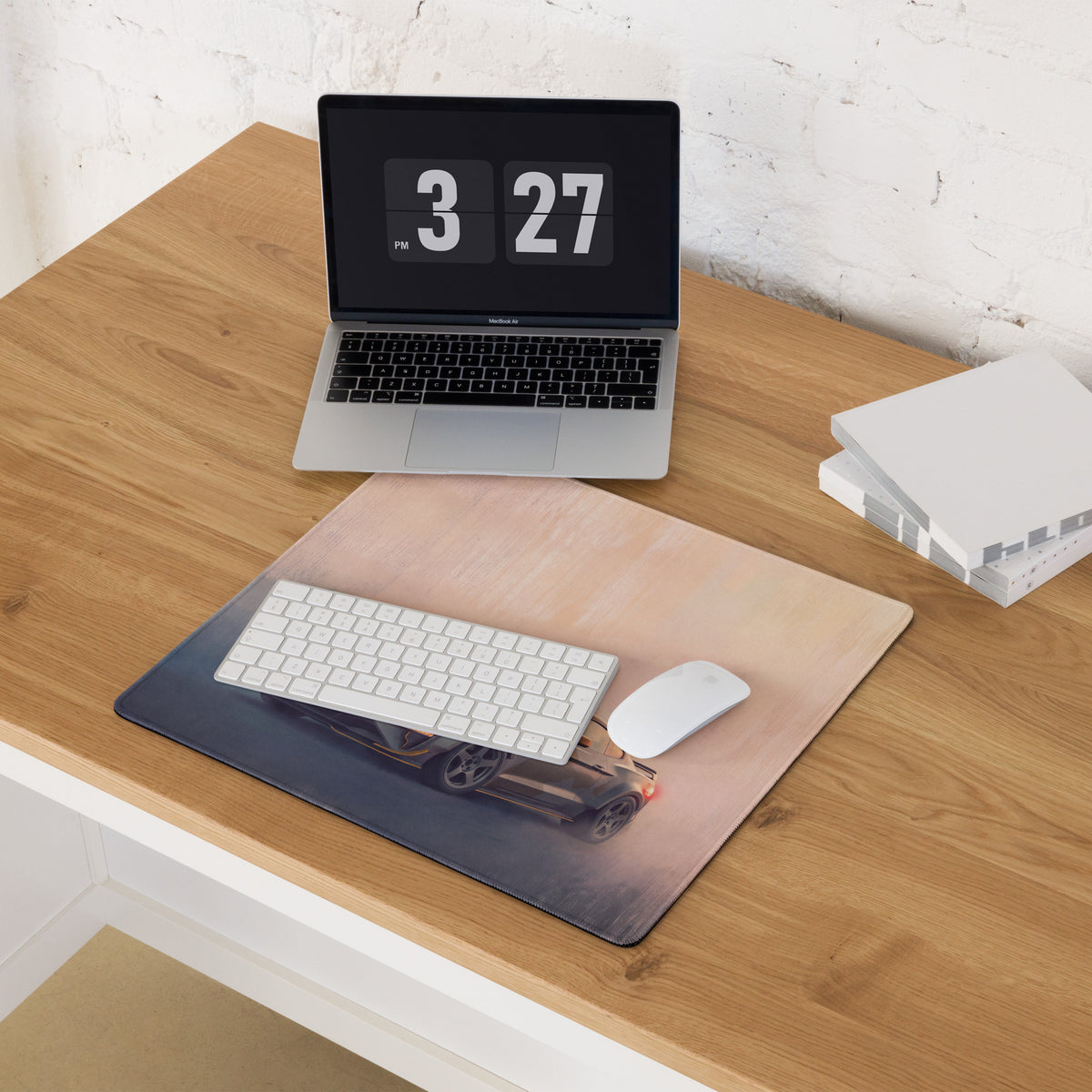 Ford Mustang Inspired Tactical Stealth RTR Desk Pad – Ultra-Glide Stitched Edge Gaming Mouse Mat