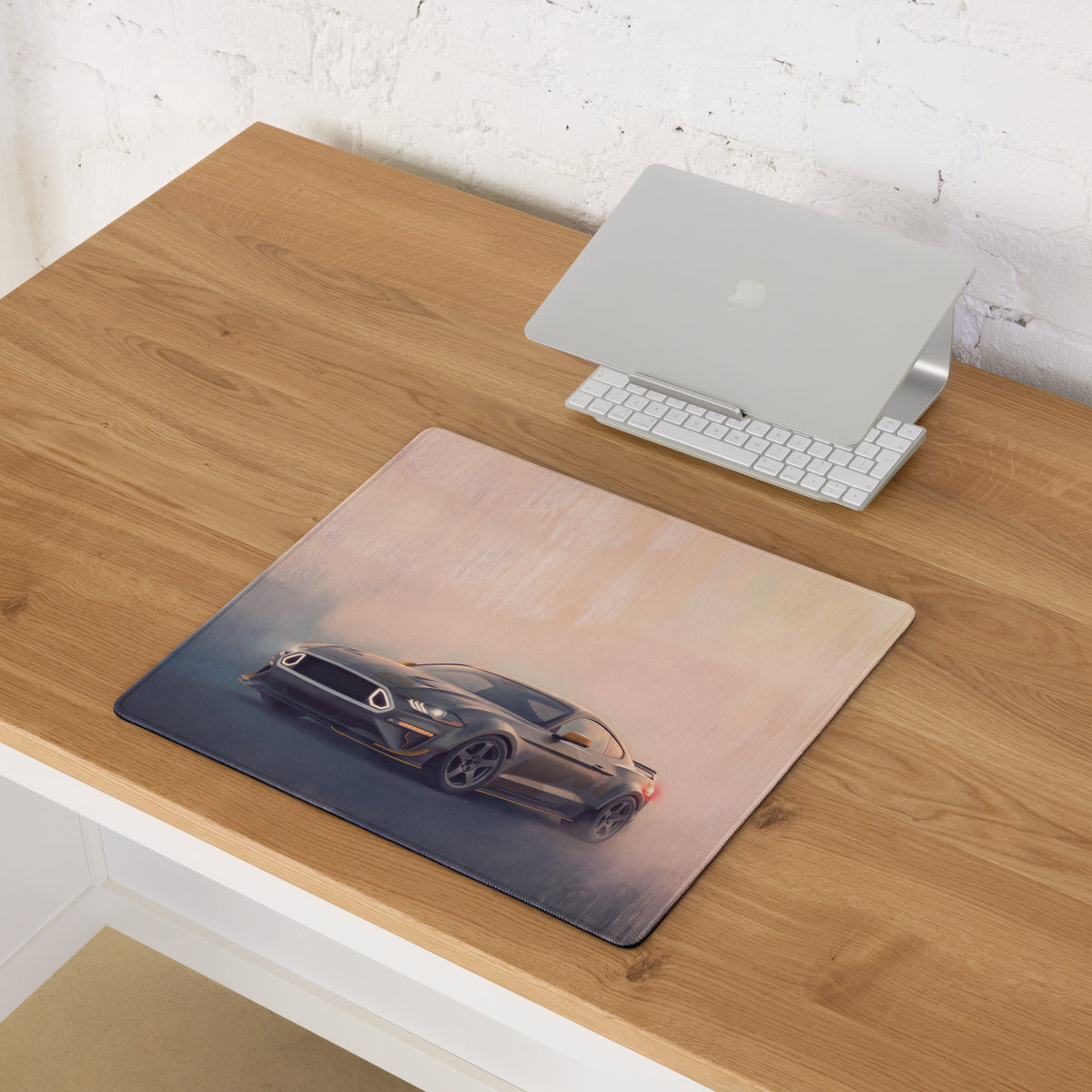 Ford Mustang Inspired Tactical Stealth RTR Desk Pad – Ultra-Glide Stitched Edge Gaming Mouse Mat