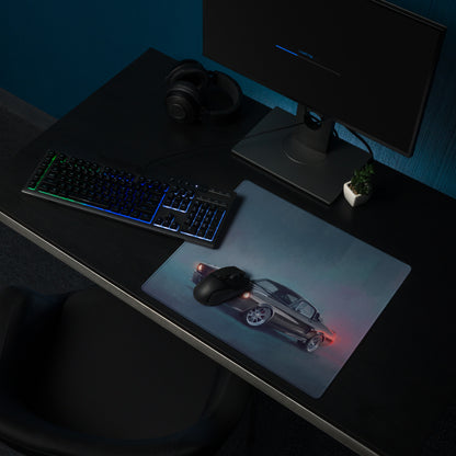 Ford Mustang Inspired Carbon Eleanor Desk Pad – Ultra-Glide Stitched Edge Gaming Mouse Mat