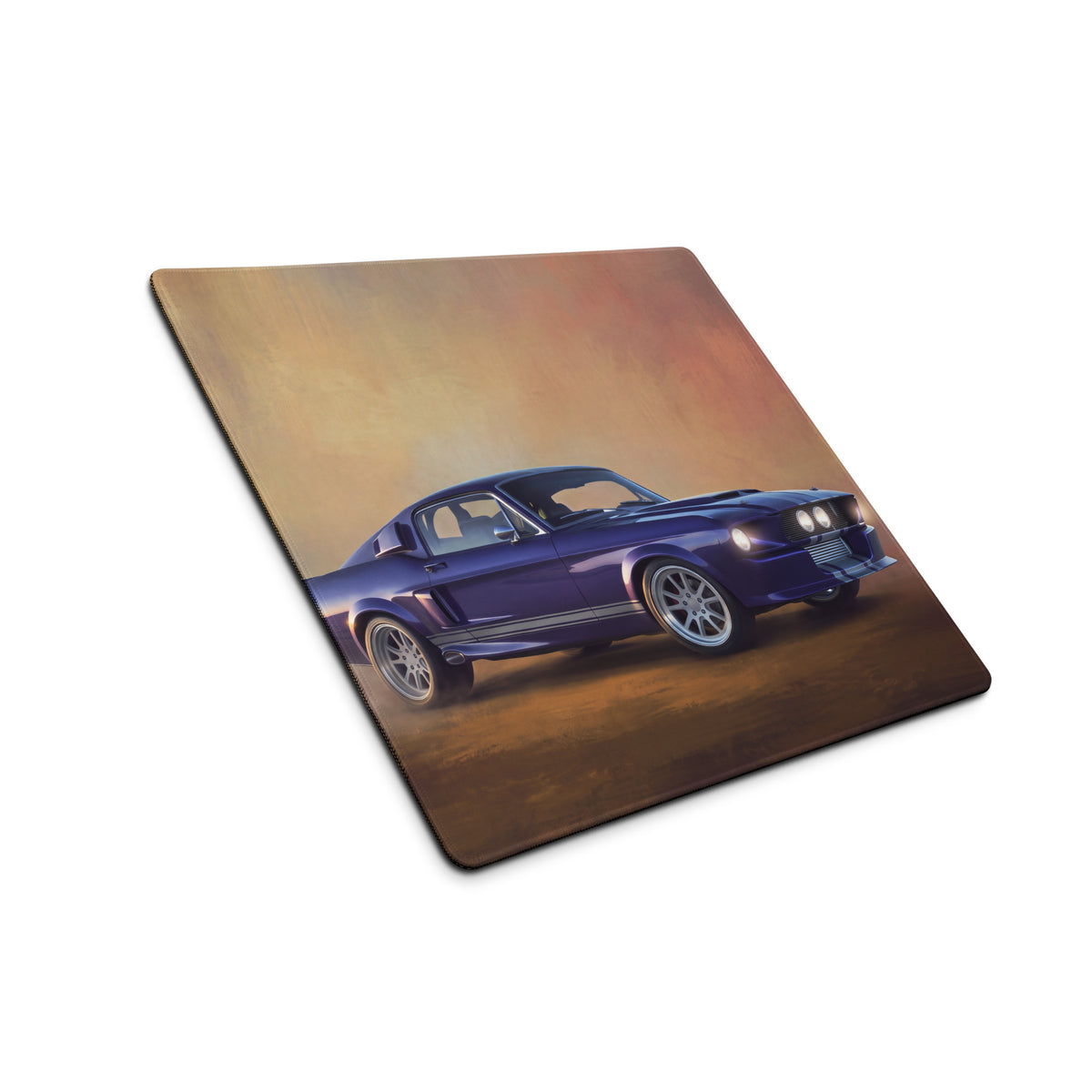 Ford Mustang Inspired Midnight Purple Shelby GT500 Desk Pad – Ultra-Glide Stitched Edge Gaming Mouse Mat