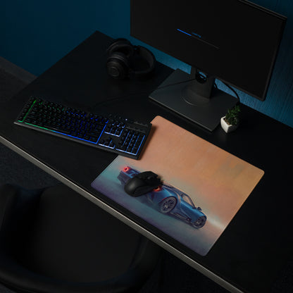 Ford GT Inspired Liquid Blue Rear Desk Pad – Extended Non-Slip PC Mouse Mat