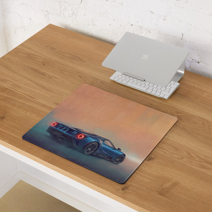 Ford GT Inspired Liquid Blue Rear Desk Pad – Extended Non-Slip PC Mouse Mat
