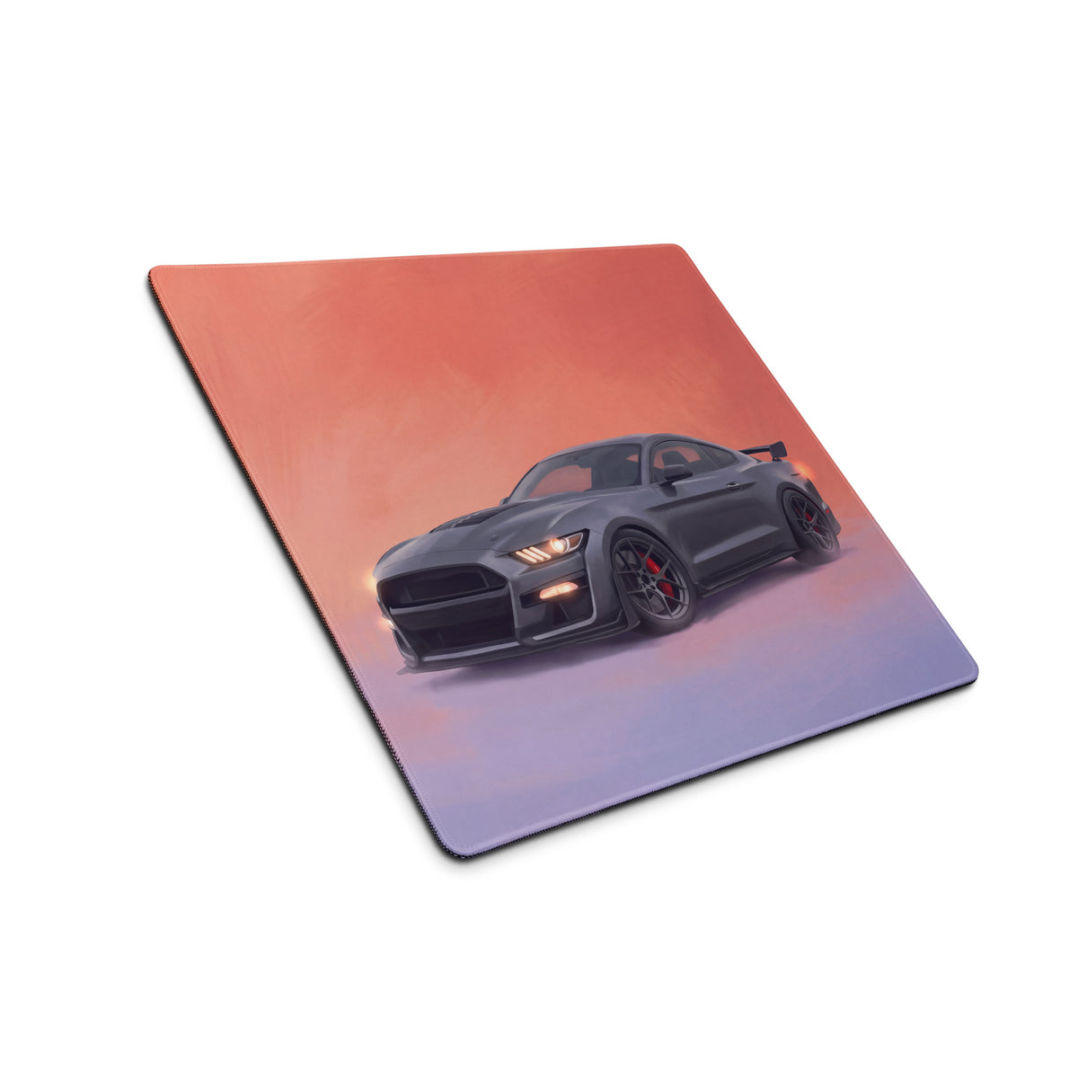 Ford Mustang Inspired Magnetic Metallic Shelby Desk Pad – Ultra-Glide Stitched Edge Gaming Mouse Mat