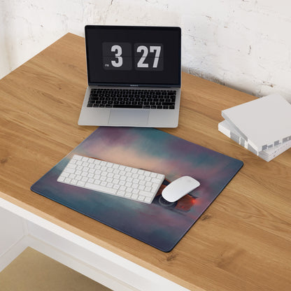 Ford Mustang Inspired Twister Orange Profile Desk Pad – Ultra-Glide Stitched Edge Gaming Mouse Mat