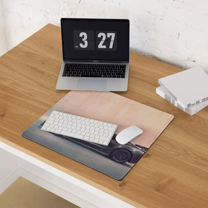 Chevrolet Corvette C7 Inspired Shadow Grey ZR1 Desk Pad – Extended Non-Slip PC Mouse Mat
