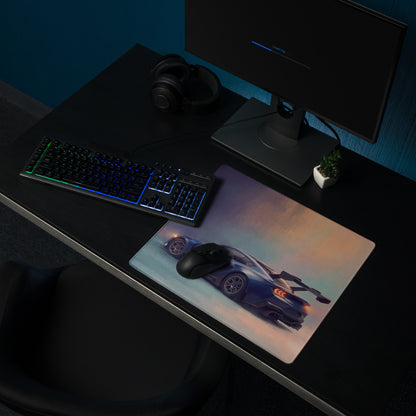 Ford Mustang Inspired Performance Blue GTD Wing Desk Mat – High-Precision XL Gaming Mousepad