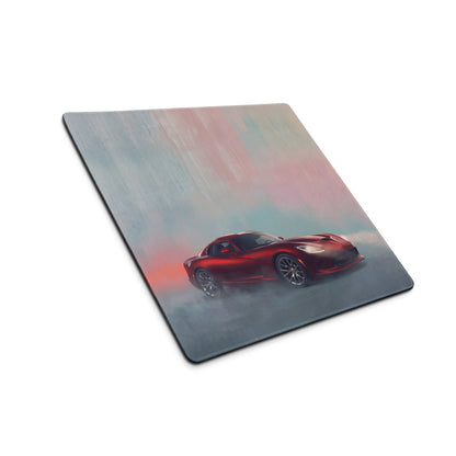 Dodge Viper Inspired Stryker Red Front Desk Mat – High-Precision XL Gaming Mousepad