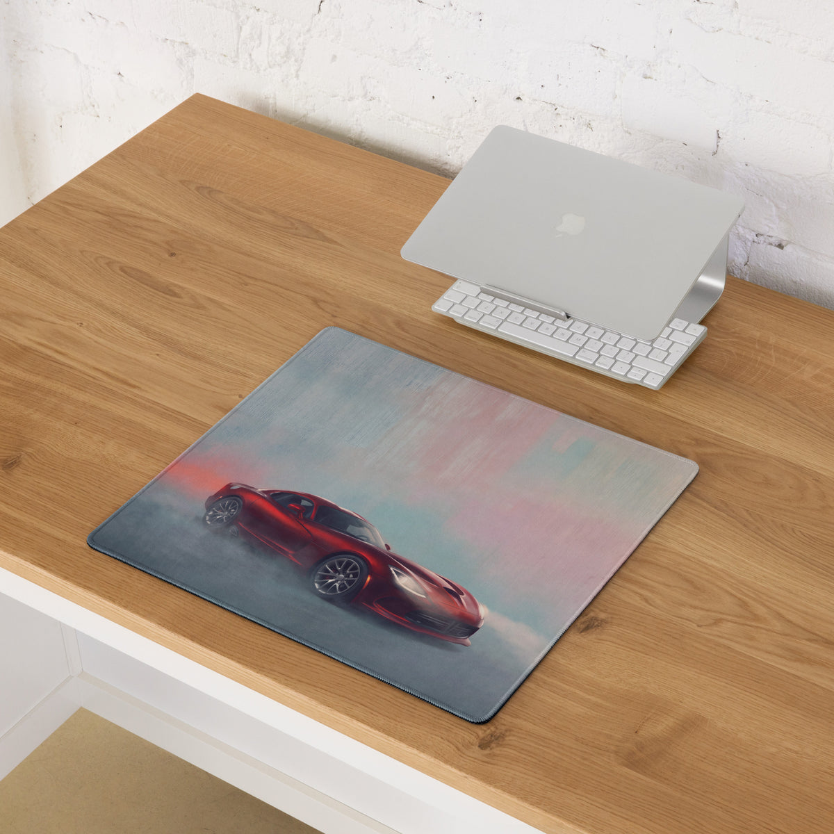 Dodge Viper Inspired Stryker Red Front Desk Mat – High-Precision XL Gaming Mousepad