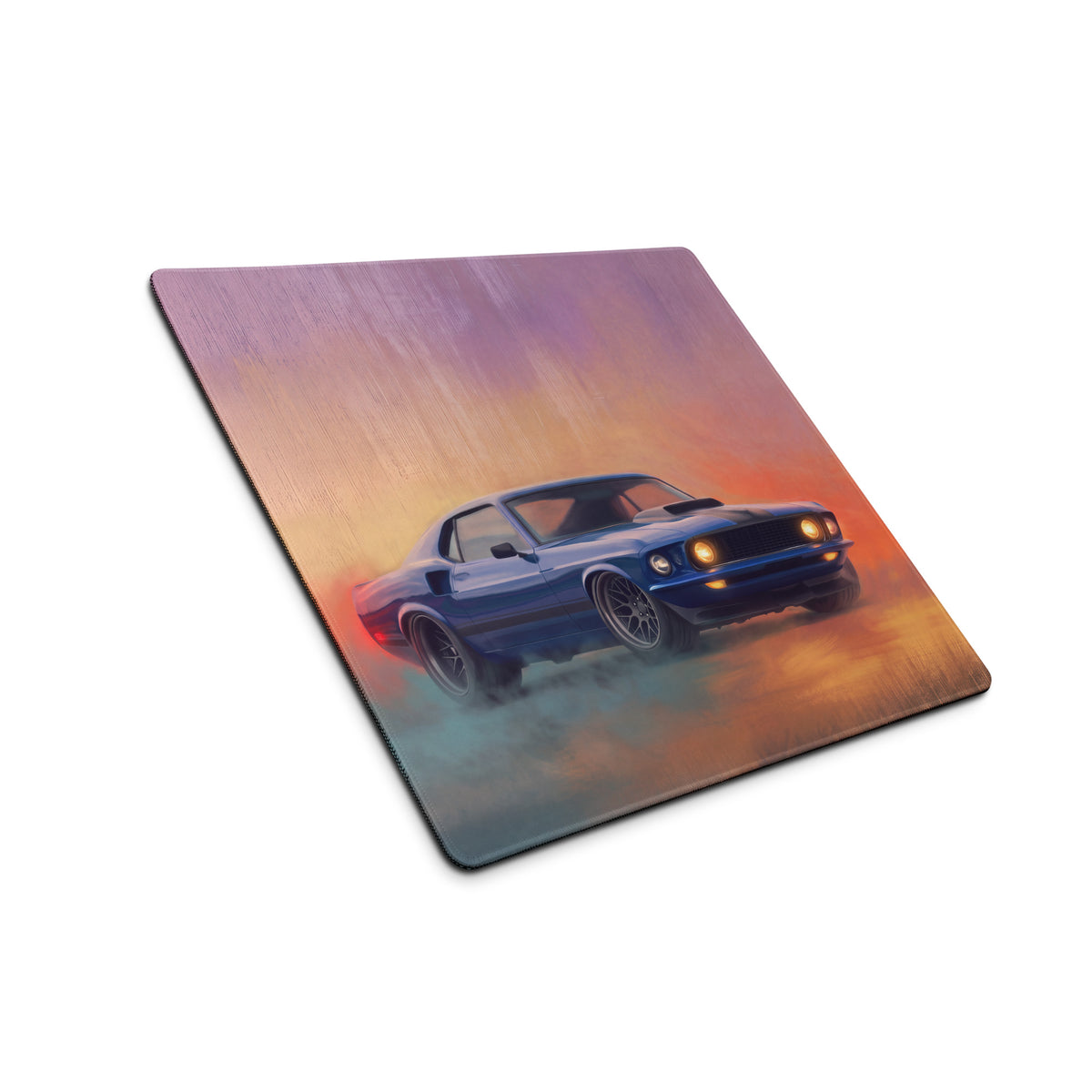 Ford Mustang Inspired Acapulco Blue Mach 1 Desk Pad – Ultra-Glide Stitched Edge Gaming Mouse Mat