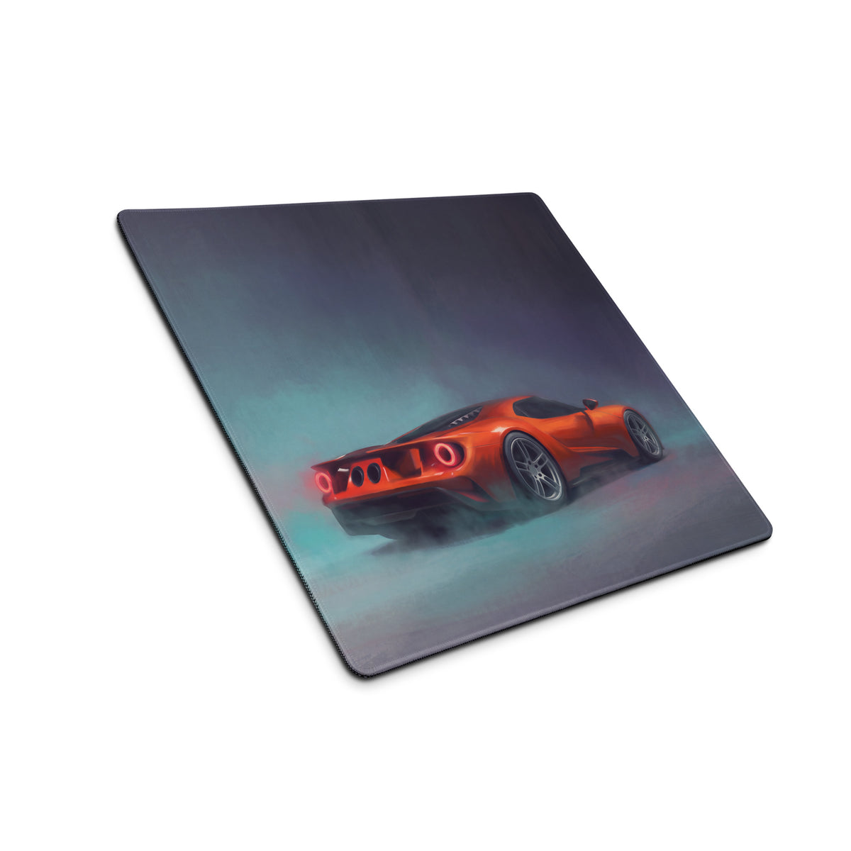 Ford GT Inspired Competition Orange Rear Desk Mat – Low-Friction Cloth Setup Mousepad