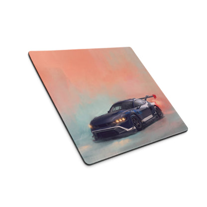 Ford Mustang Inspired Performance Blue GT3 Desk Pad – Extended Non-Slip PC Mouse Mat