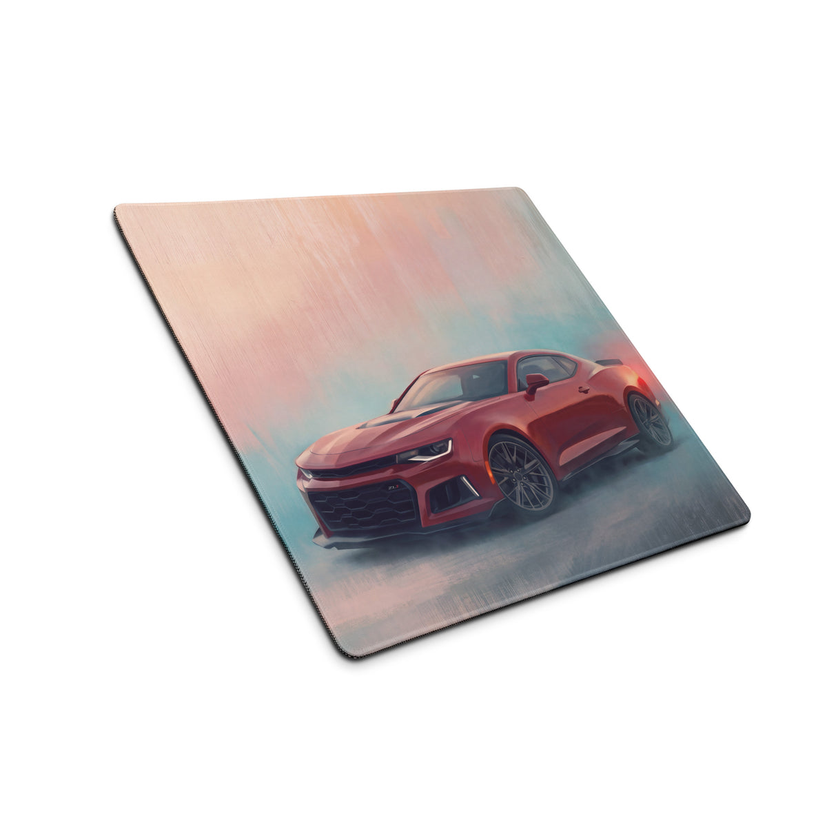 Chevrolet Camaro Inspired Crimson ZL1 Desk Mat – High-Precision XL Gaming Mousepad