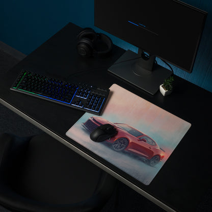 Chevrolet Camaro Inspired Crimson ZL1 Desk Mat – High-Precision XL Gaming Mousepad