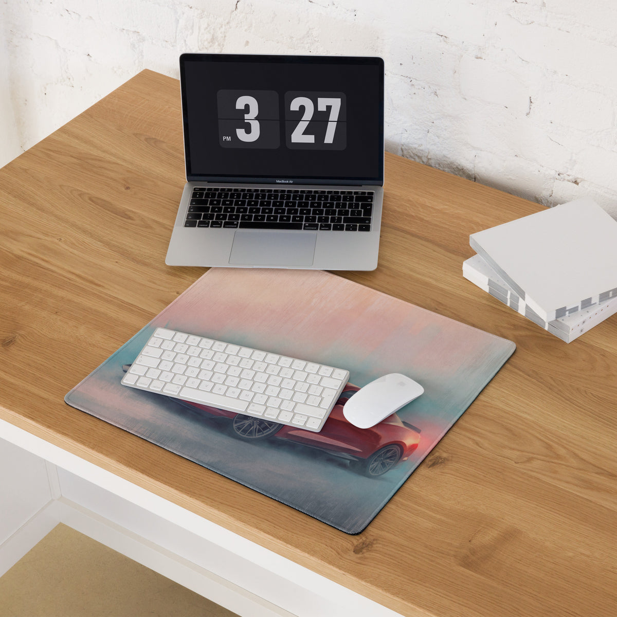 Chevrolet Camaro Inspired Crimson ZL1 Desk Mat – High-Precision XL Gaming Mousepad
