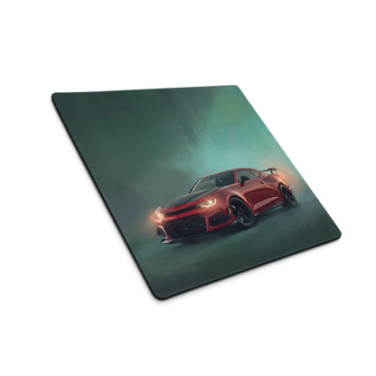 Chevrolet Camaro Inspired Red Hot ZL1 Desk Pad – Extended Non-Slip PC Mouse Mat