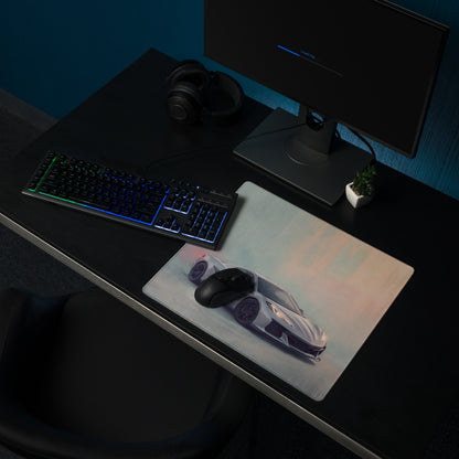 Chevrolet Corvette C8 Inspired Hypersonic Gray Desk Pad – Extended Non-Slip PC Mouse Mat