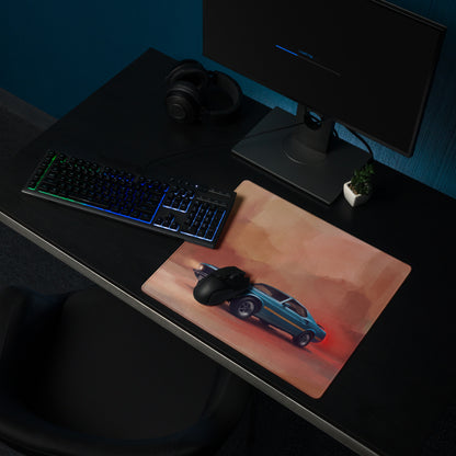 Ford Mustang Inspired Classic Teal Mach 1 Desk Mat – High-Precision XL Gaming Mousepad