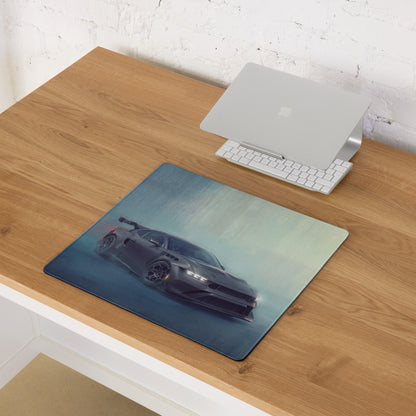Ford Mustang Inspired Dark Matter GTD Carbon Desk Mat – High-Precision XL Gaming Mousepad
