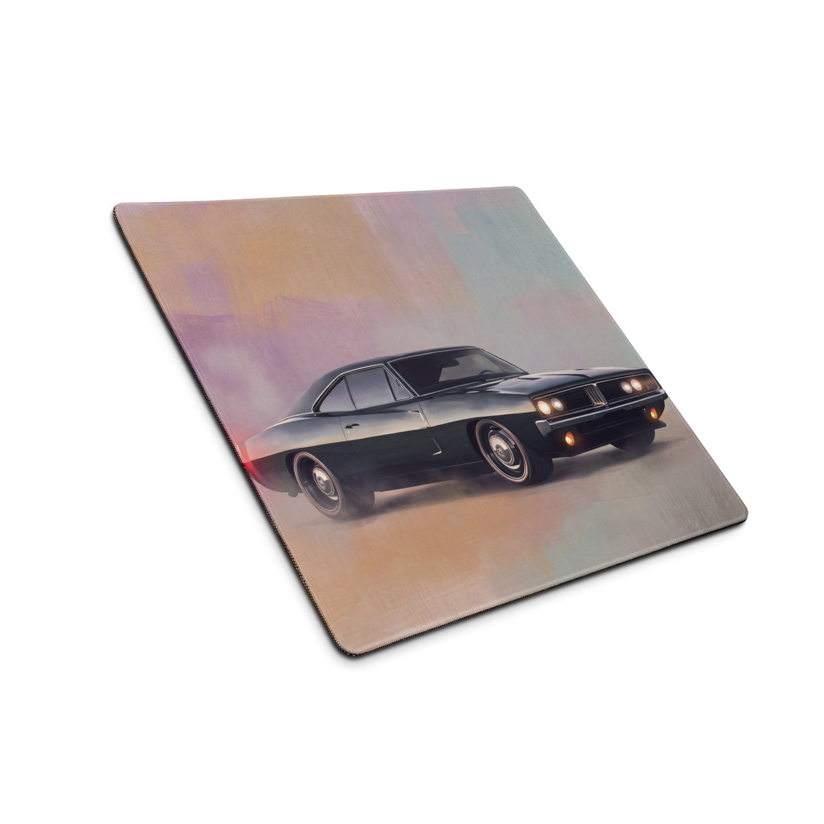 Dodge Charger Inspired Midnight Classic Restomod Desk Pad – Extended Non-Slip PC Mouse Mat
