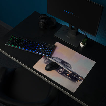 Dodge Charger Inspired Midnight Classic Restomod Desk Pad – Extended Non-Slip PC Mouse Mat