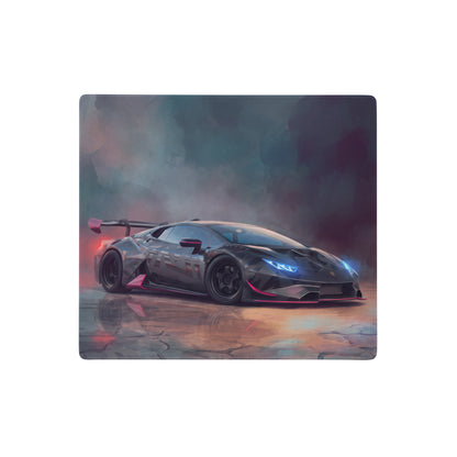 Black and pink lamborghini huracán race car graphic on rectangular high-precision xl gaming mousepad