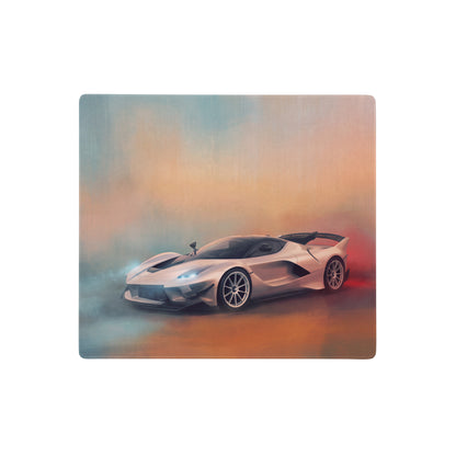 Silver laferrari sports car art on ferrari fxx-k evo inspired apex edition low-friction xl gaming mousepad