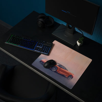 McLaren 765LT Inspired Gaming Mouse Pad – Orange Supercar Extended Desk Mat