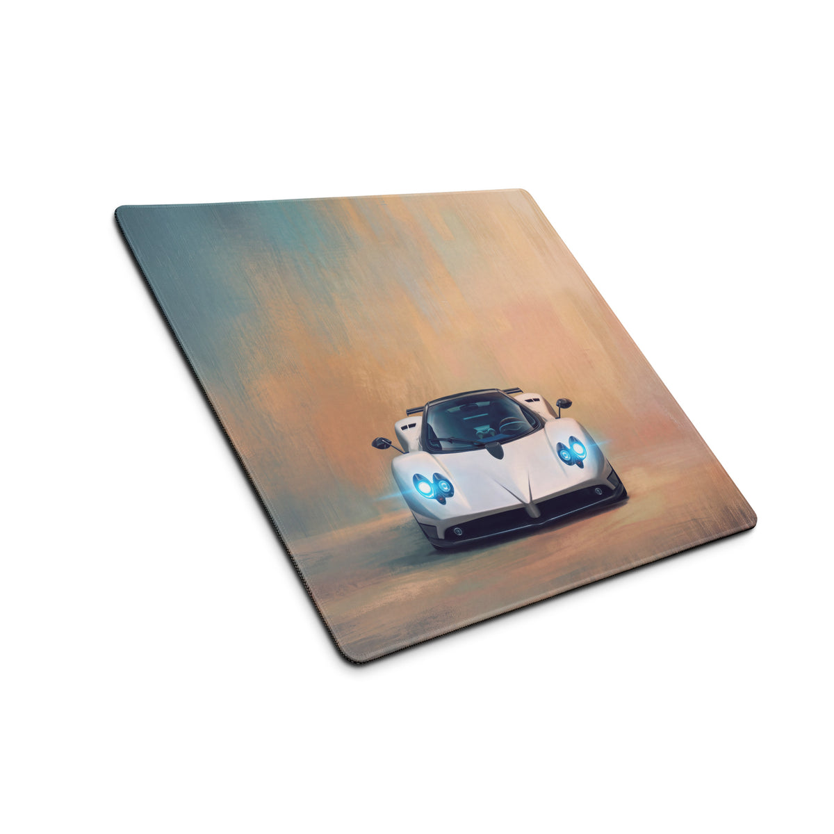 Pagani Zonda Inspired Gaming Mouse Pad – White Supercar Extended Desk Mat