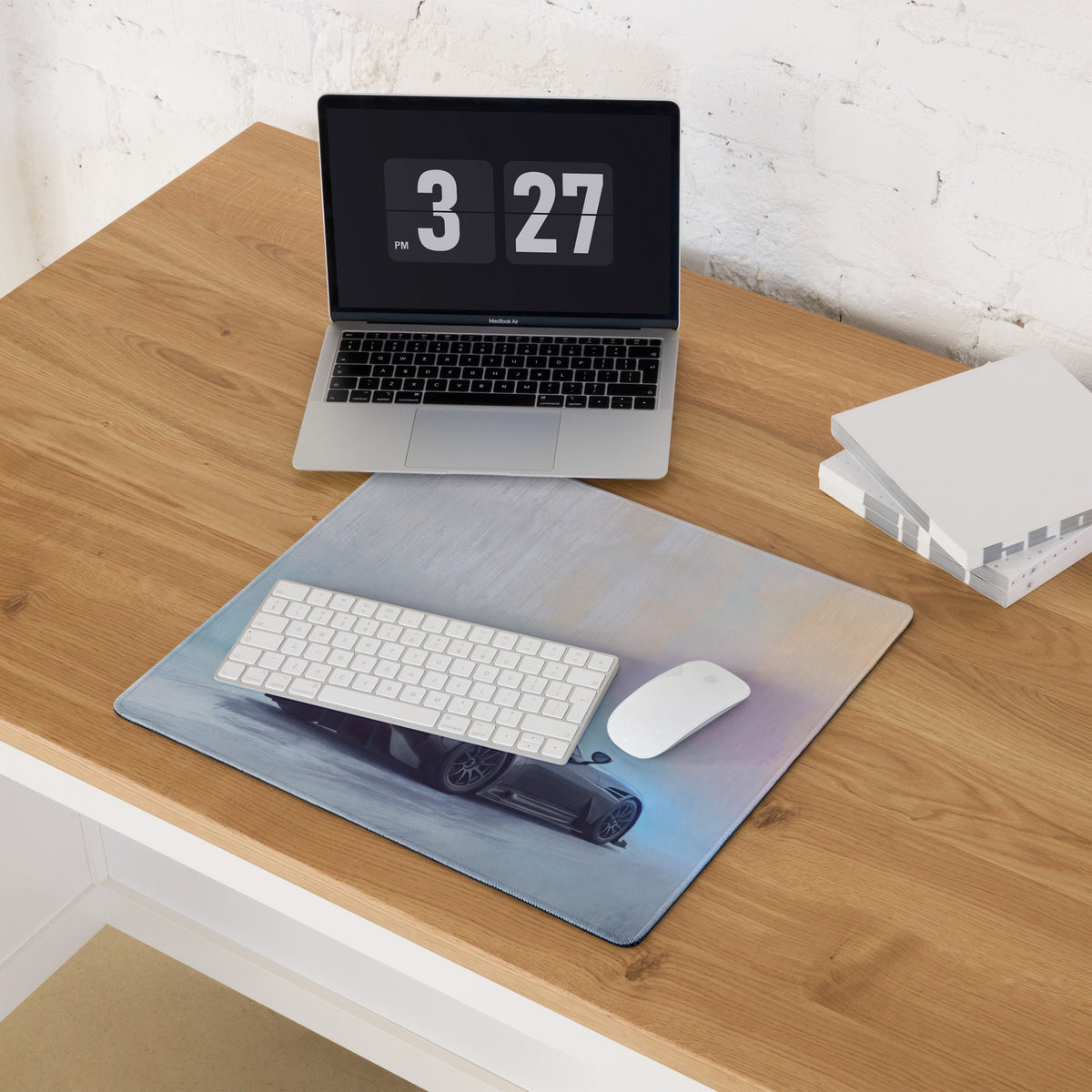 Aston Martin Vulcan Inspired Gaming Mouse Pad – Gray Supercar Extended Desk Mat