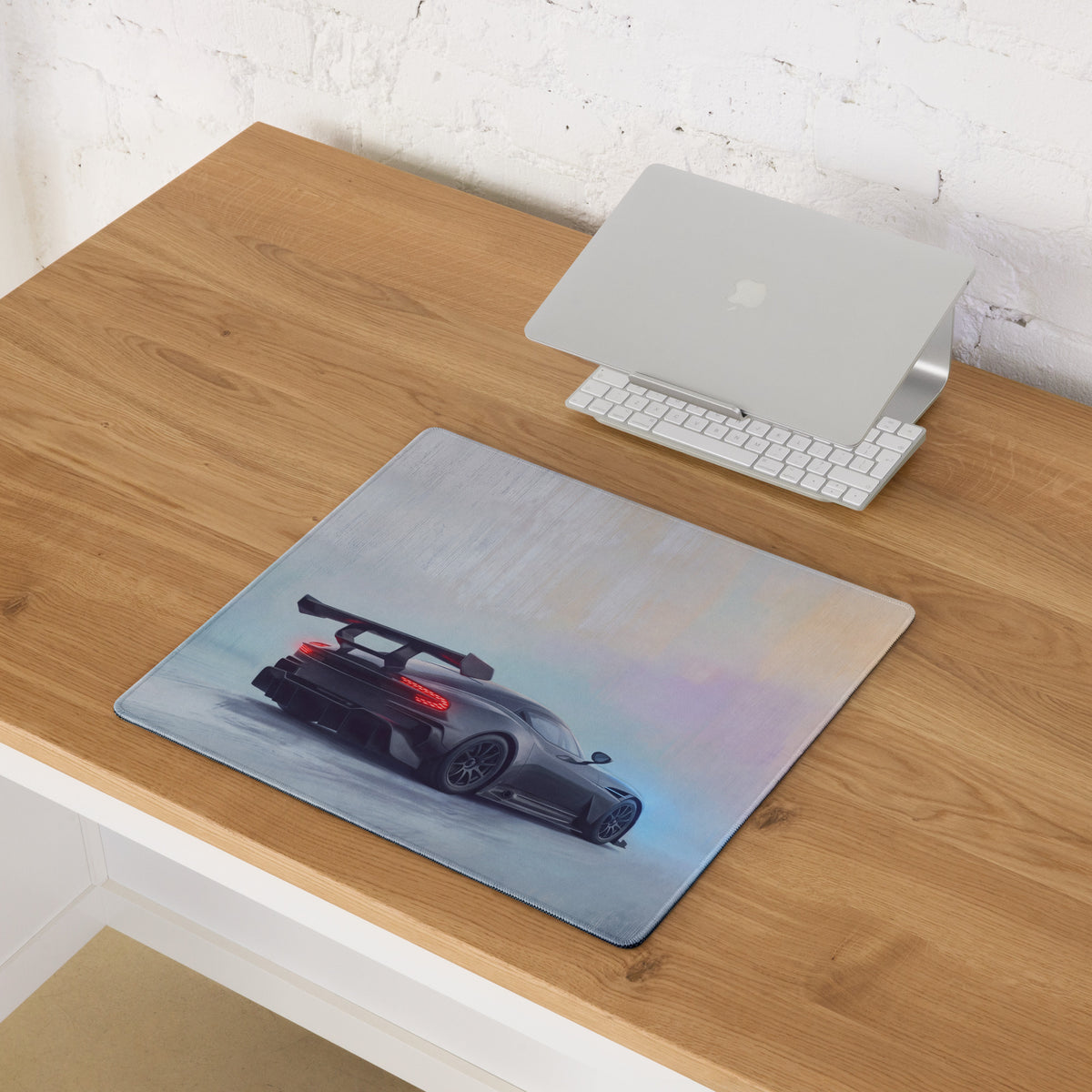 Aston Martin Vulcan Inspired Gaming Mouse Pad – Gray Supercar Extended Desk Mat