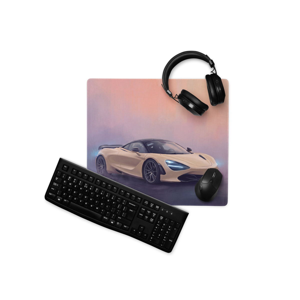 McLaren 720S Inspired Gaming Mouse Pad – Champagne Supercar Extended Desk Mat