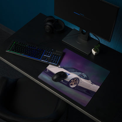 Pagani Zonda Inspired Gaming Mouse Pad – White Hypercar Extended Desk Mat