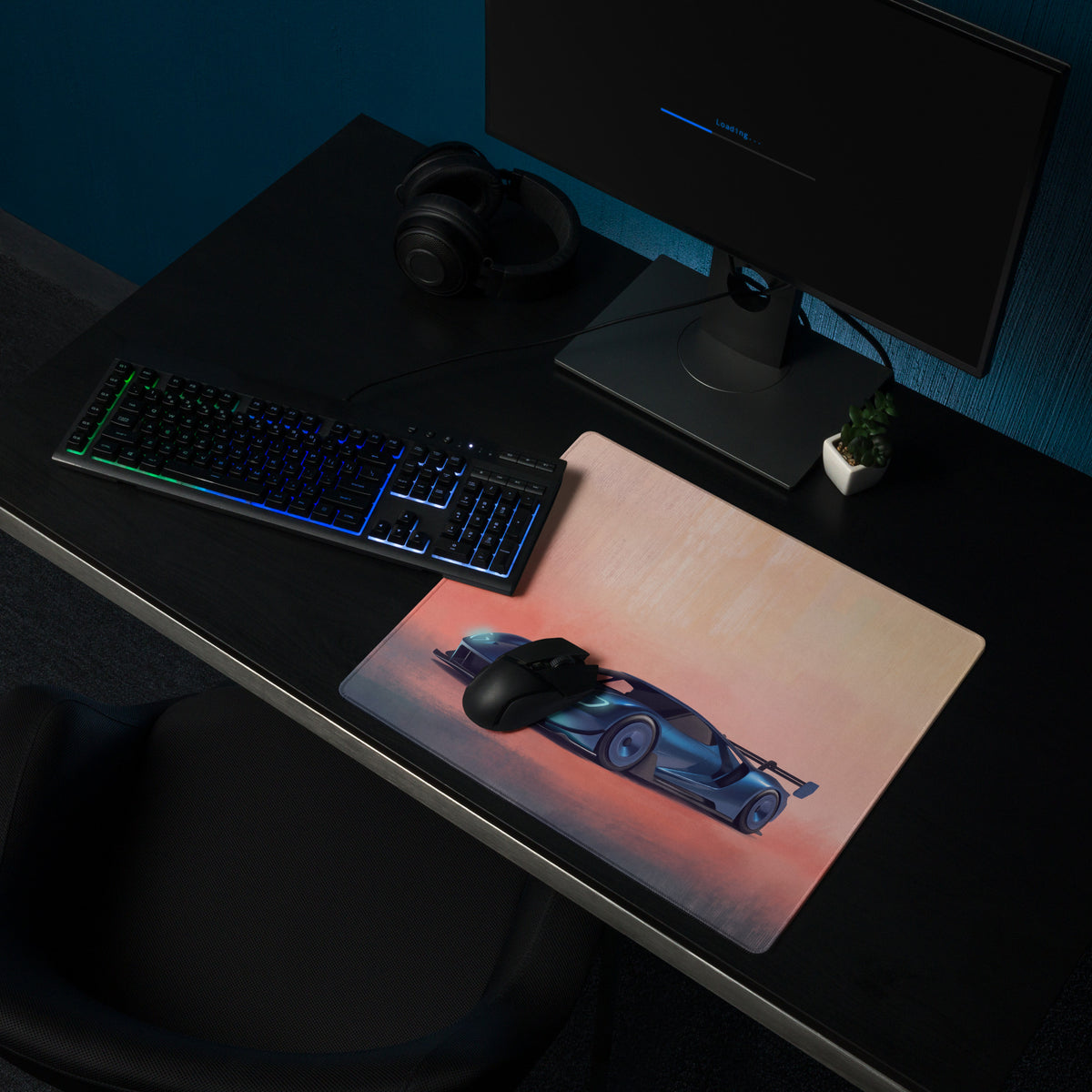 Ford GT Inspired Gaming Mouse Pad – Blue Supercar Extended Desk Mat