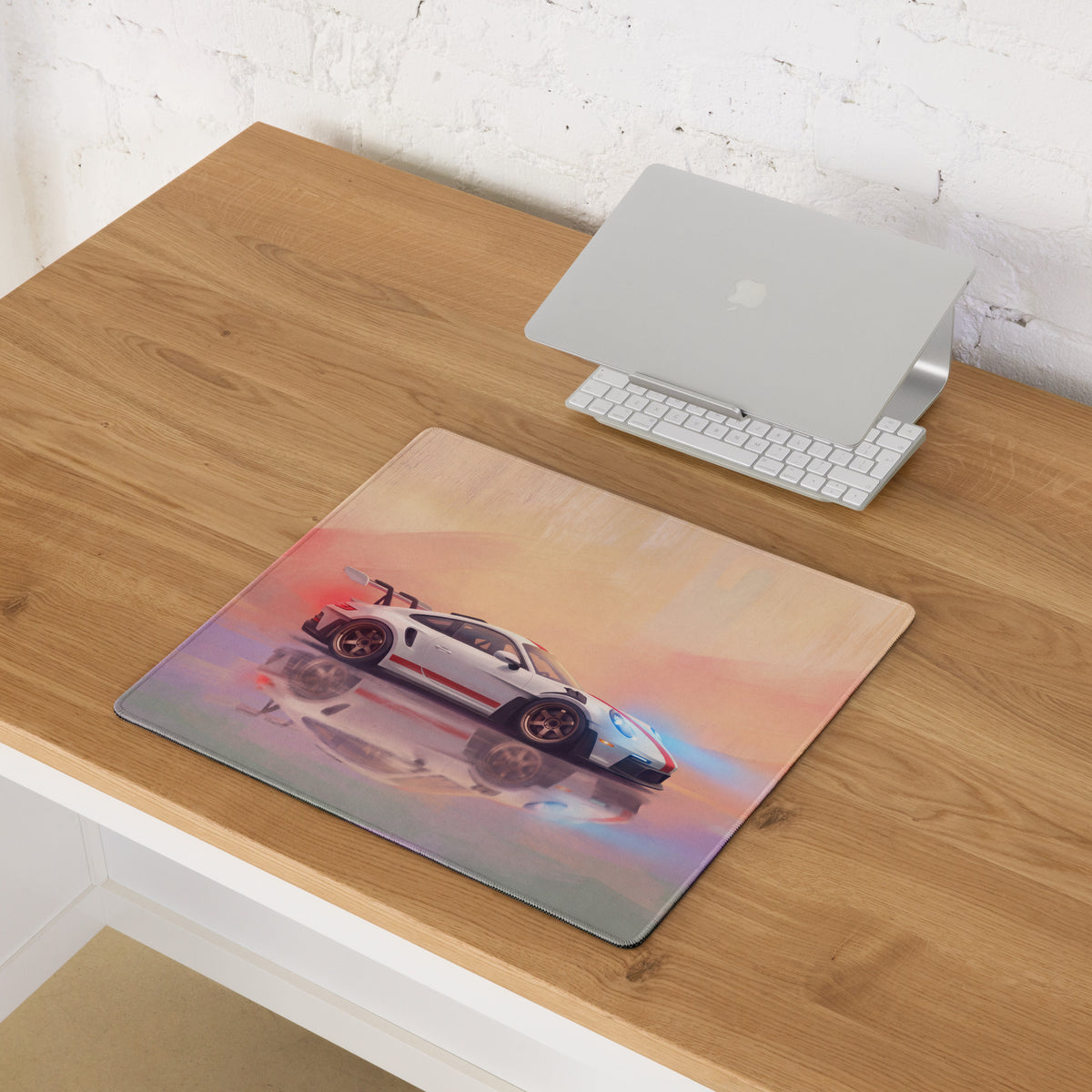 Porsche 911 GT3 RS Inspired Gaming Mouse Pad – Sunset Reflection Extended Desk Mat