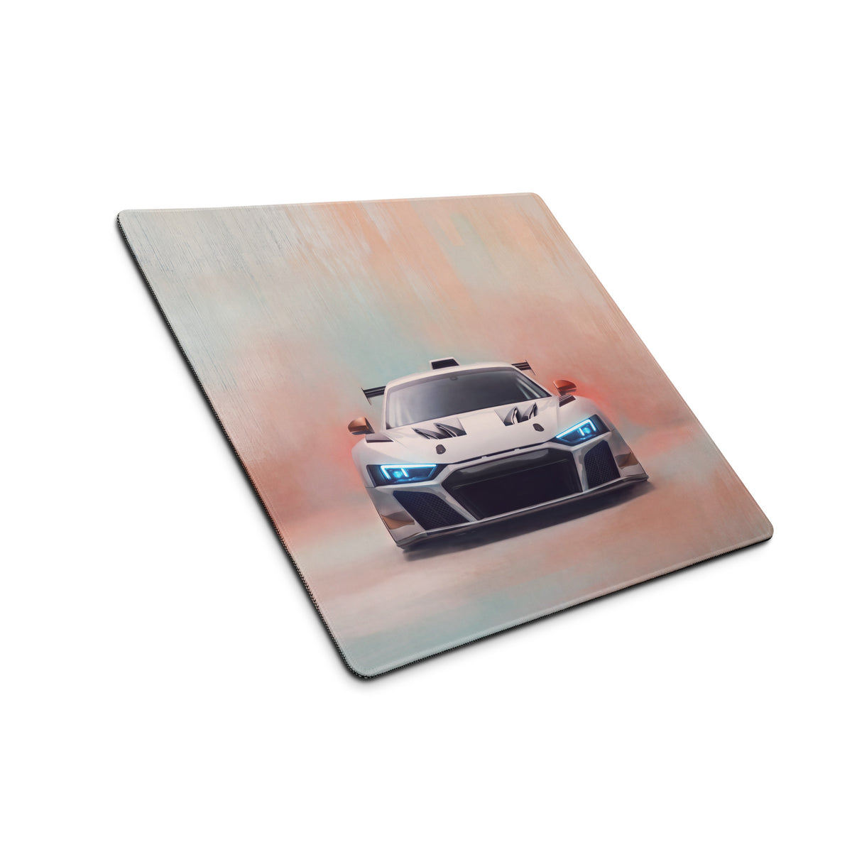 Audi R8 LMS GT3 Inspired Gaming Mouse Pad – White Race Car Extended Desk Mat