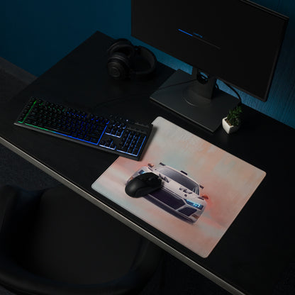 Audi R8 LMS GT3 Inspired Gaming Mouse Pad – White Race Car Extended Desk Mat