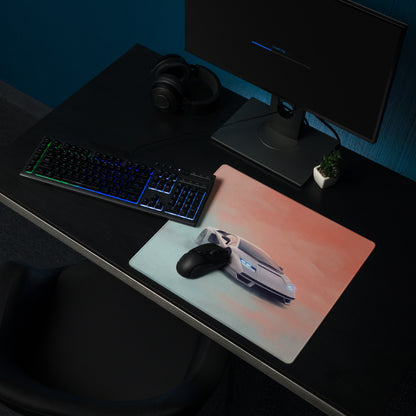 Lamborghini Countach Inspired Gaming Mouse Pad – White Supercar Extended Desk Mat