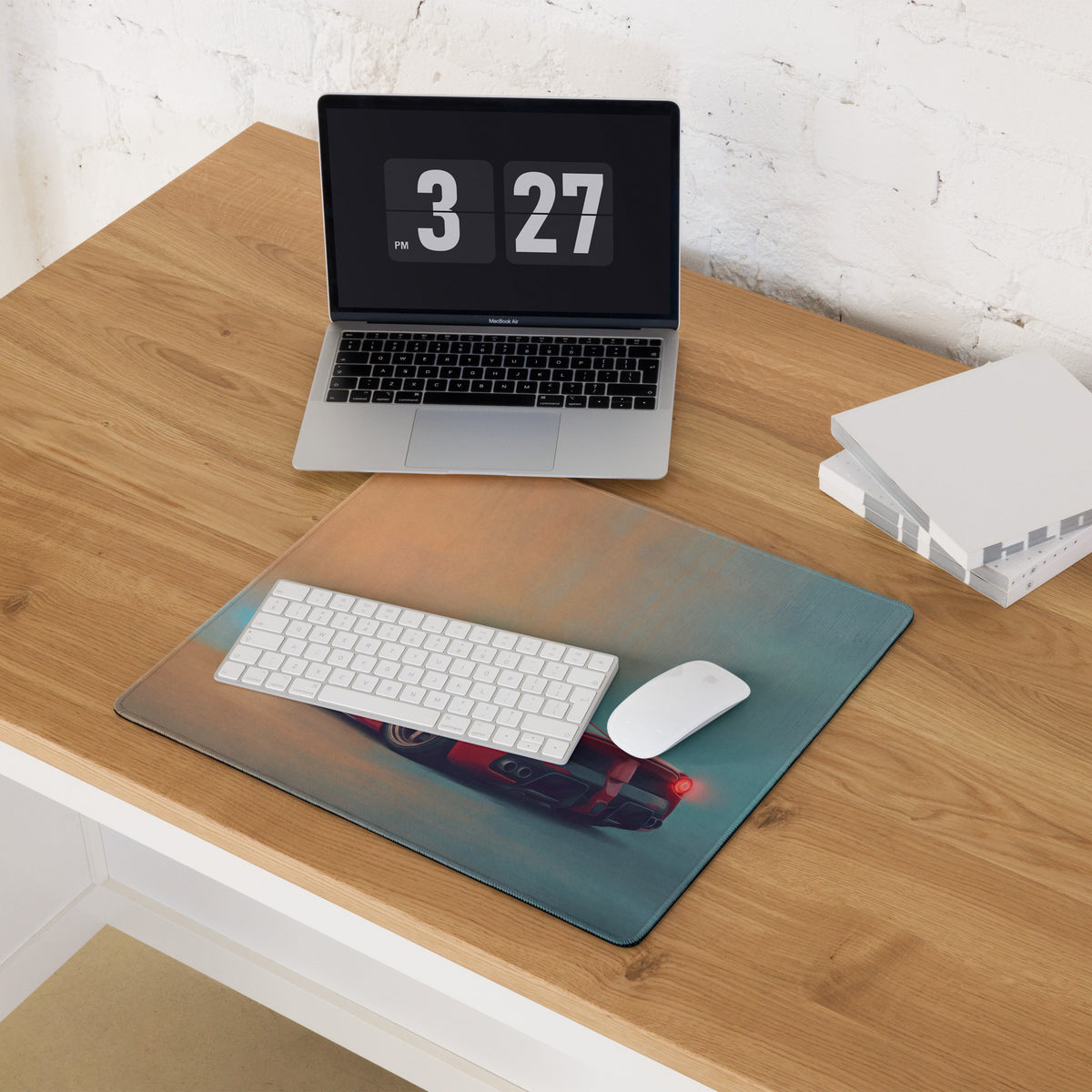 Ferrari Enzo Inspired on TE37 Gaming Mouse Pad – Red Supercar Extended Desk Mat