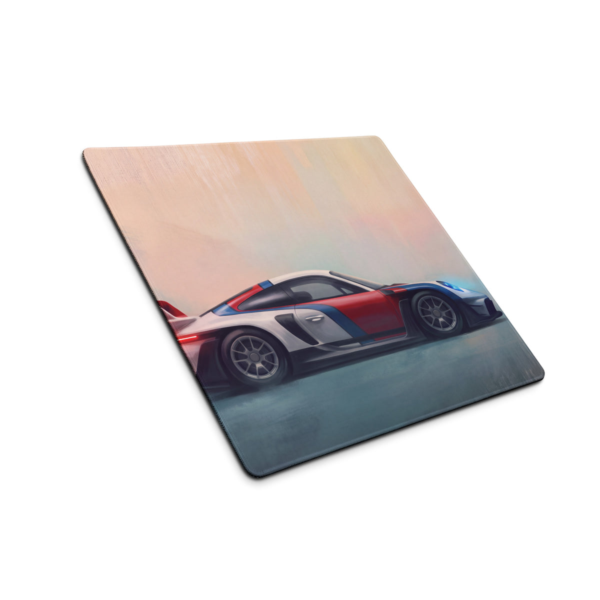 Porsche 911 GT3 RS Inspired Gaming Mouse Pad – Red, White & Blue Race Car Extended Desk Mat