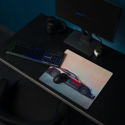 Porsche 911 GT3 RS Inspired Gaming Mouse Pad – Red, White & Blue Race Car Extended Desk Mat