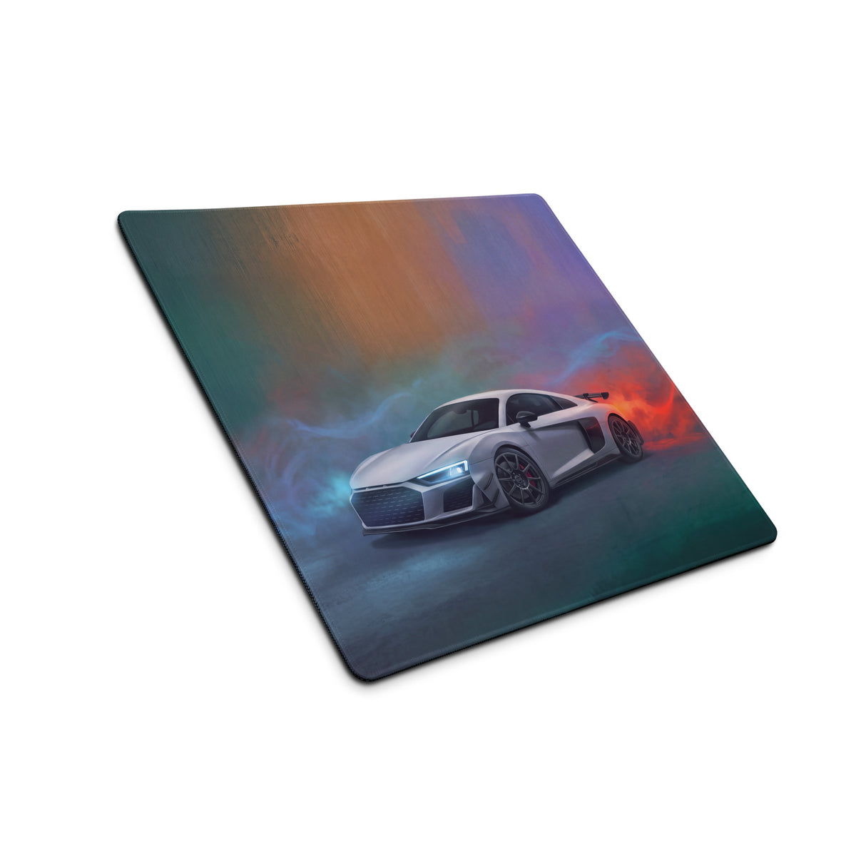 Audi R8 LMS Inspired Gaming Mouse Pad – White Race Car Extended Desk Mat