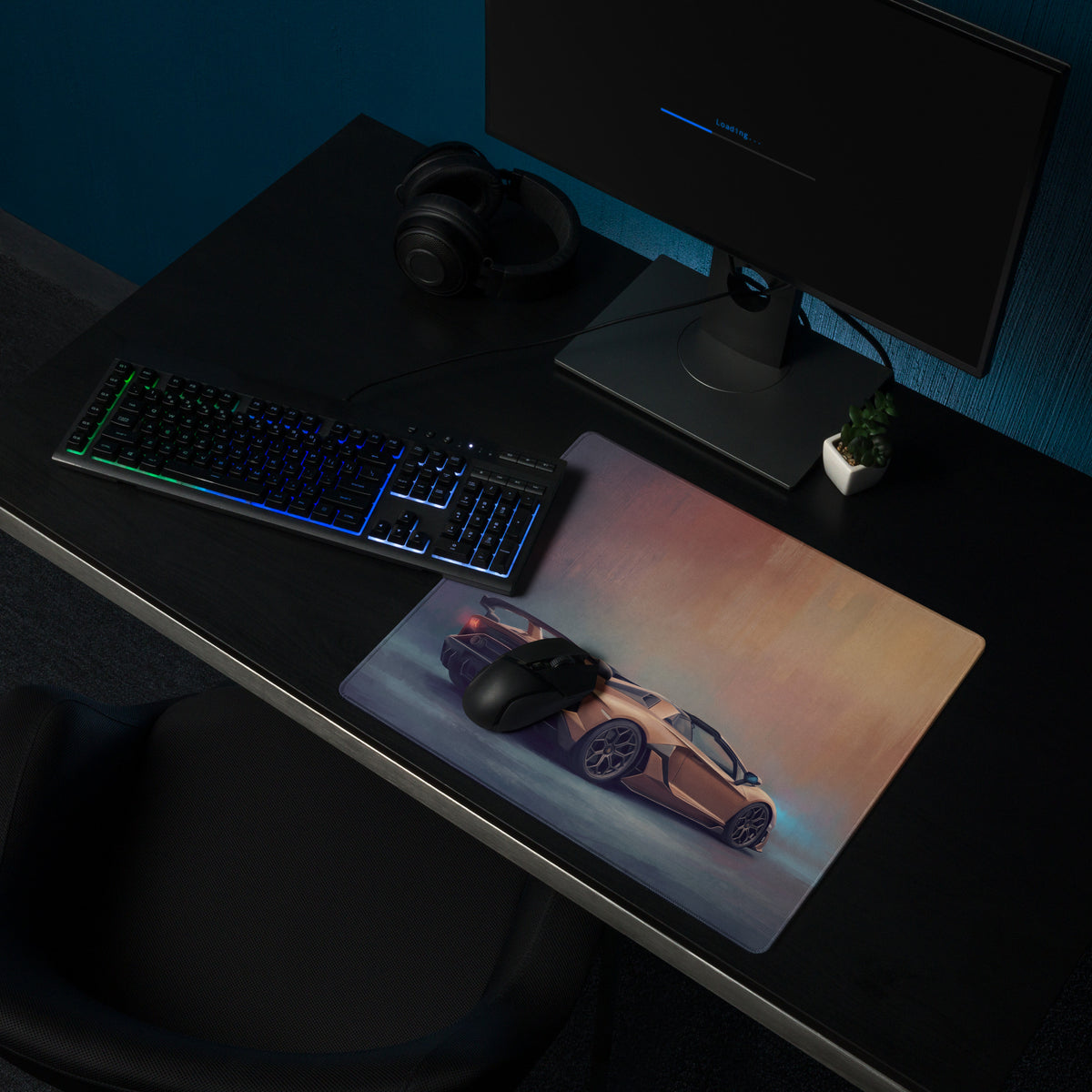 Lamborghini Aventador SVJ Inspired Gaming Mouse Pad – Bronze Supercar Extended Desk Mat