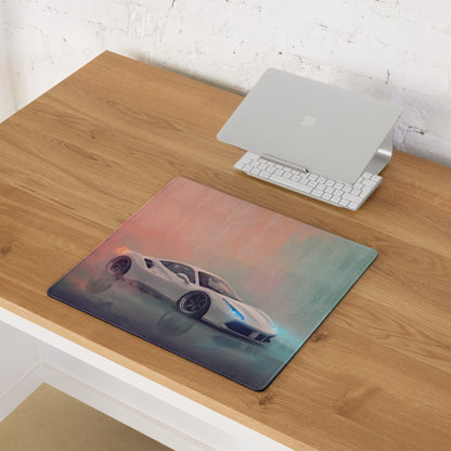 Ferrari 488 GTB Inspired Gaming Mouse Pad – White Supercar Extended Desk Mat