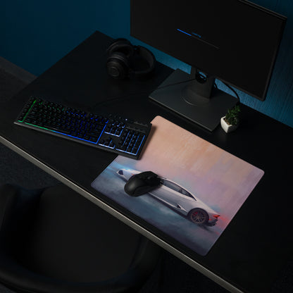 Lamborghini Huracán Inspired Gaming Mouse Pad – White Supercar Extended Desk Mat