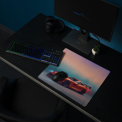 Dodge Viper ACR Inspired Gaming Mouse Pad – Orange Track Car Extended Desk Mat