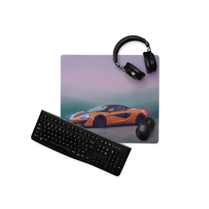 McLaren 570S Inspired Gaming Mouse Pad – Orange Supercar Extended Desk Mat