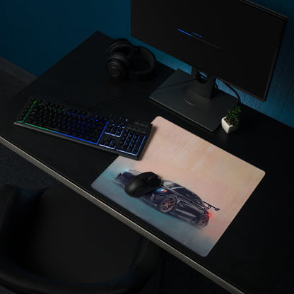 Mercedes-AMG GT3 Inspired Gaming Mouse Pad – Black Race Car Extended Desk Mat
