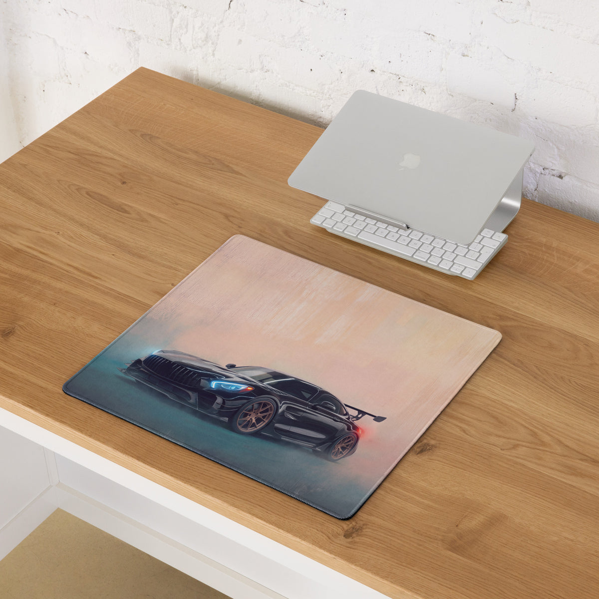 Mercedes-AMG GT3 Inspired Gaming Mouse Pad – Black Race Car Extended Desk Mat