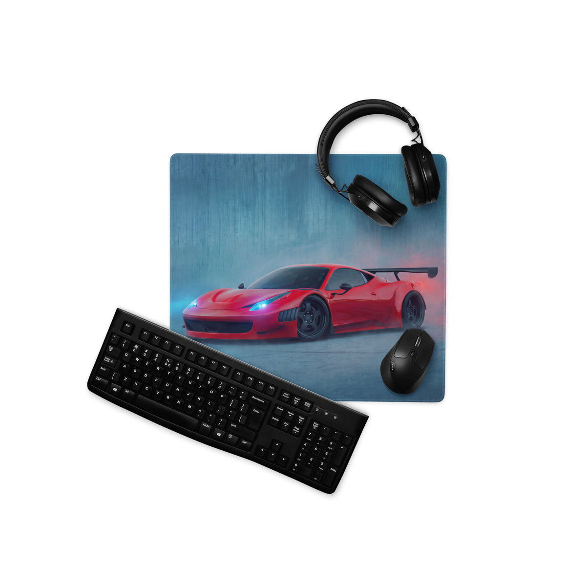 Ferrari 458 Italia GT3 Inspired Gaming Mouse Pad – Red Race Car Extended Desk Mat