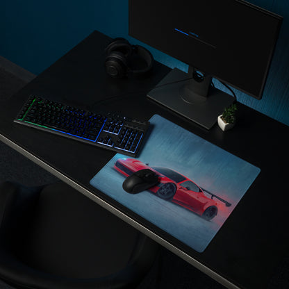 Ferrari 458 Italia GT3 Inspired Gaming Mouse Pad – Red Race Car Extended Desk Mat